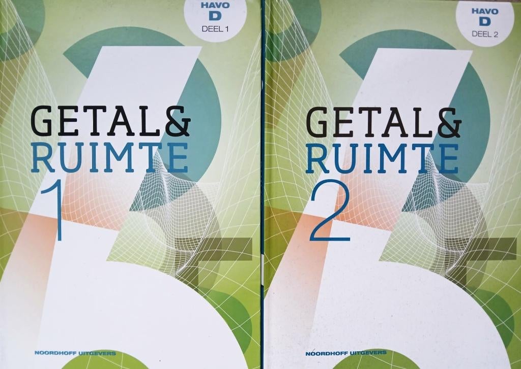 Getal en Ruimte 11e ed Wiskunde D HAVO deel 1+2 (nieuwe set), Overige vakken, Verzenden, Noordhoff Uitgevers, HAVO