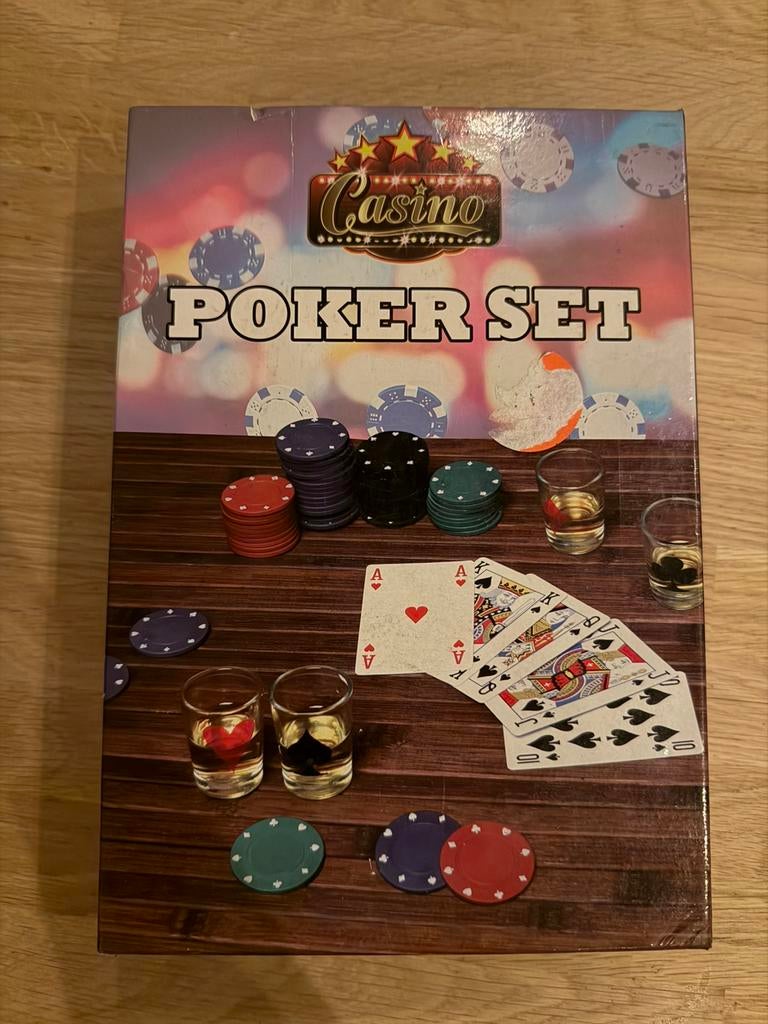 Drink poker set, Ophalen of Verzenden, Zo goed als nieuw