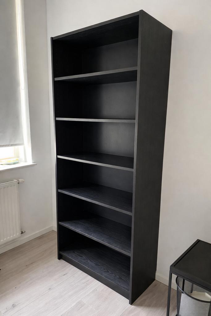 Ikea Billy boekenkast zwart, Met plank(en), Gebruikt, 200 cm of meer, 25 tot 50 cm