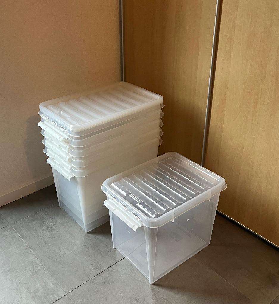 opbergbox met deksel 6x, Ophalen, 50 tot 100 cm, 50 tot 75 cm, Zo goed als nieuw