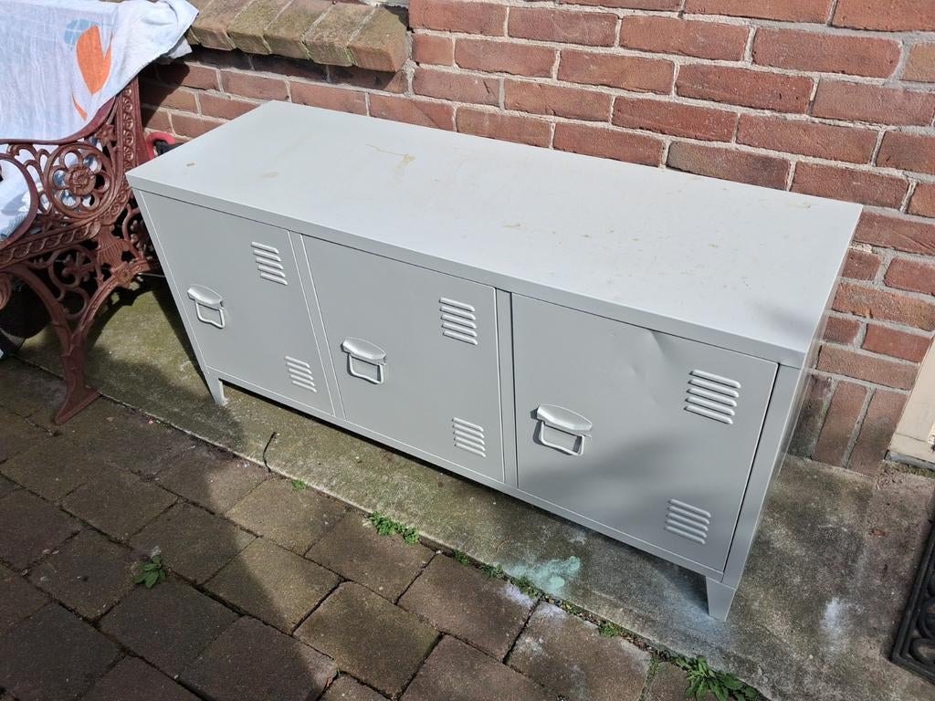 Stalen archiefkast met 3 deuren, Ophalen, Gebruikt, 100 tot 150 cm, Minder dan 100 cm