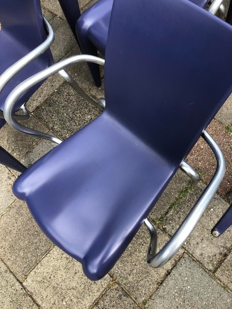 10 paarse Philippe Starck stoelen, Ophalen, Kunststof, Gebruikt, Overige kleuren