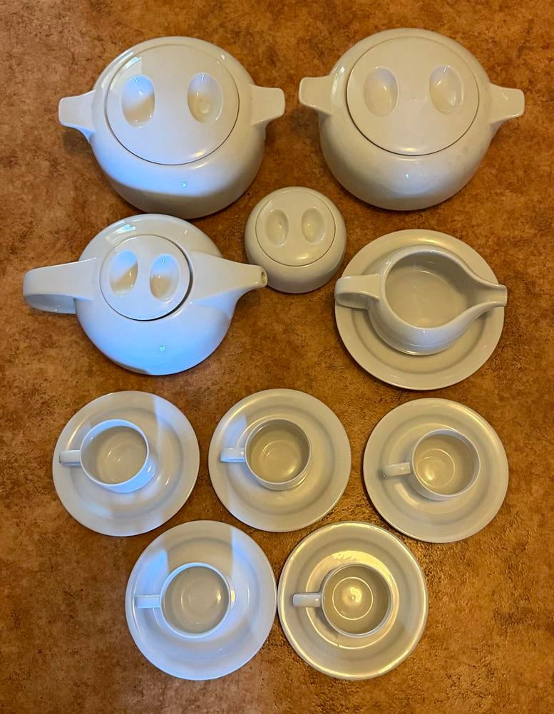 Arzberg theeservies met dekschalen, Ophalen