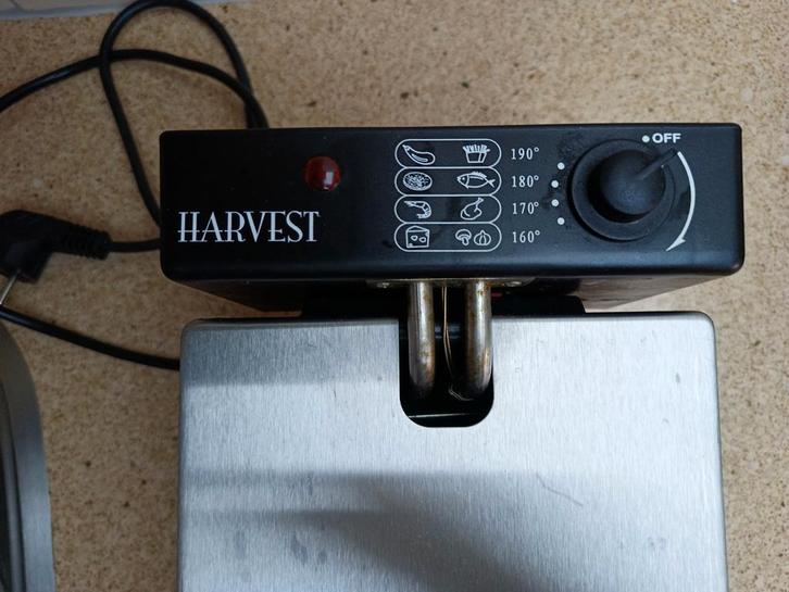 Elektrische Friteuse Harvest Compact en Efficiënt, Witgoed en Apparatuur, Frituurpannen, Gebruikt, 2 tot 3 liter, Uitneembare binnenpan