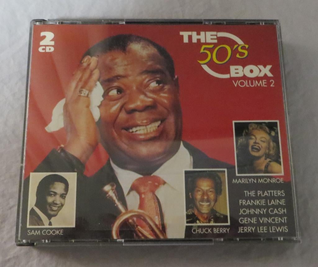 2CD - The 50's box (40 tr. Gene Vincent, Louis Armstrong ea), Ophalen of Verzenden, Zo goed als nieuw, Overige genres