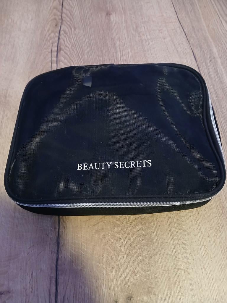 Zwart toilettasje "Beauty Secrets", Ophalen of Verzenden