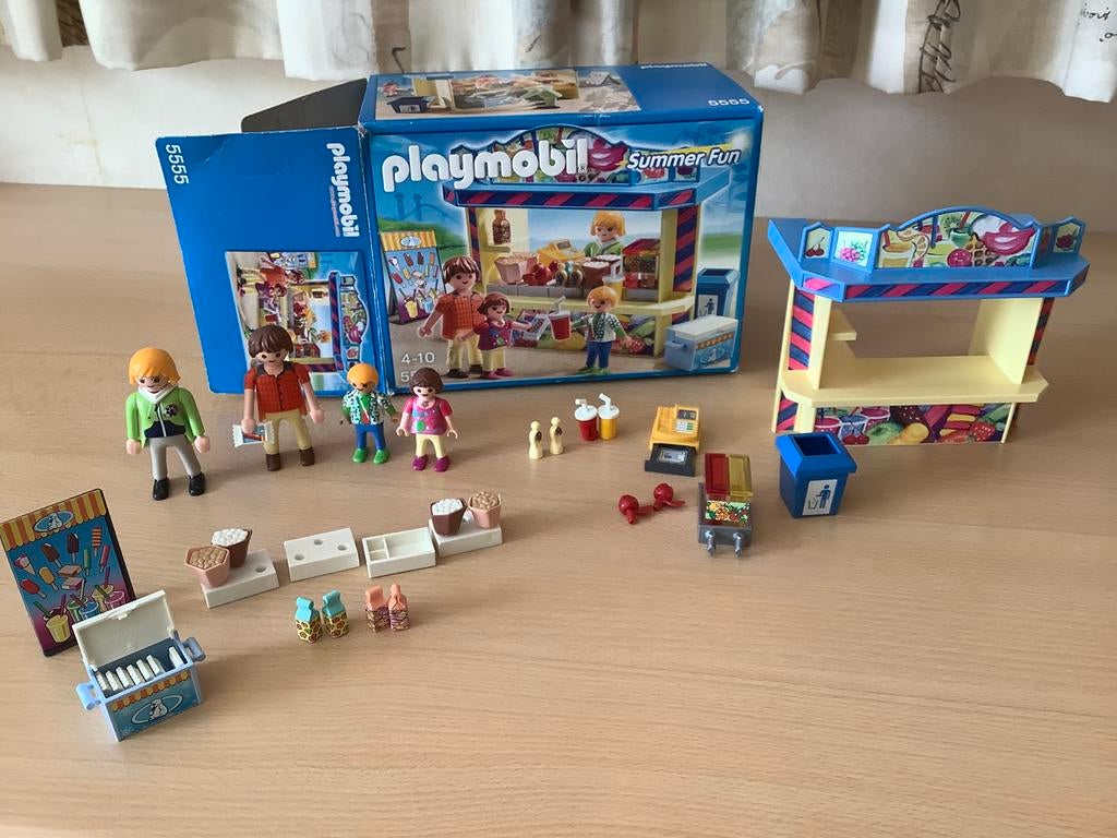 Playmobil Summer Fun snoepkraam nr 5555, Ophalen of Verzenden, Gebruikt, Complete set