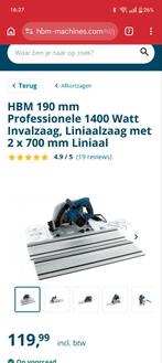 HBM 190mm invalzaag nieuw, Ophalen, Invalzaag, Nieuw, 30 tot 70 mm