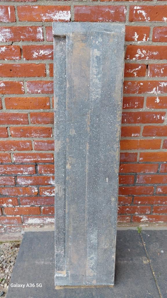 Natuursteen dorpel grijs, Ophalen, Gebruikt