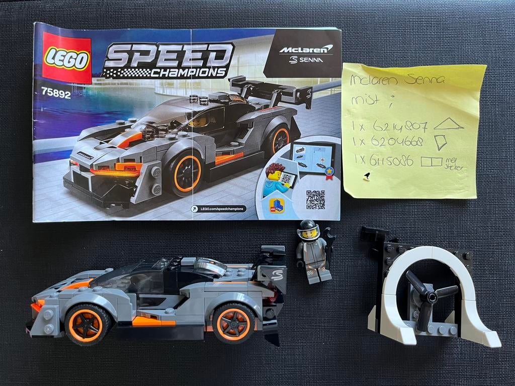 Lego 75892 Speed Champions McLaren Senna, Ophalen of Verzenden, Zo goed als nieuw