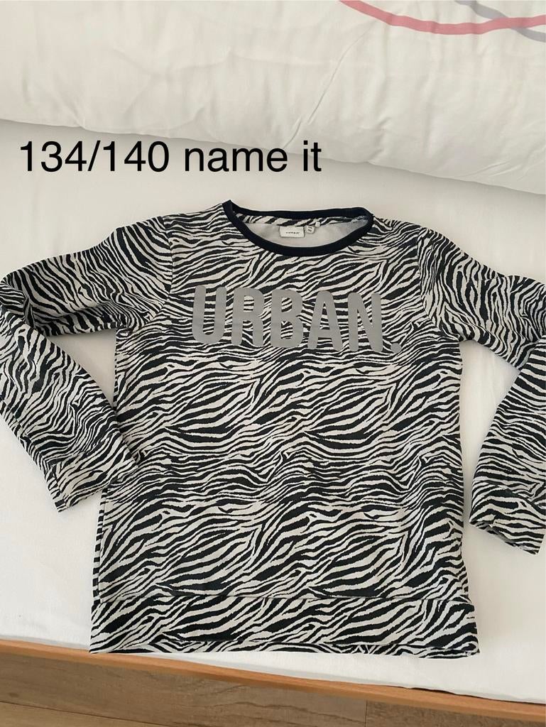 Name It shirt zebraprint maat 134/140, Kinderen en Baby's, Kinderkleding | Maat 134, Ophalen of Verzenden, Gebruikt, Jongen of Meisje