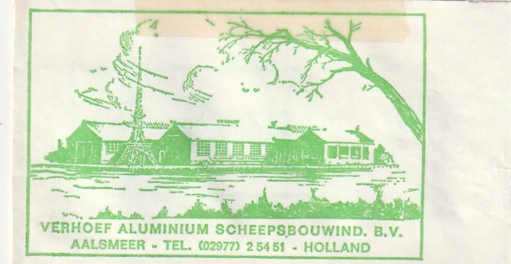 Suikerzakje #821 : Verhoef Aalsmeer, Verzenden, Nederland