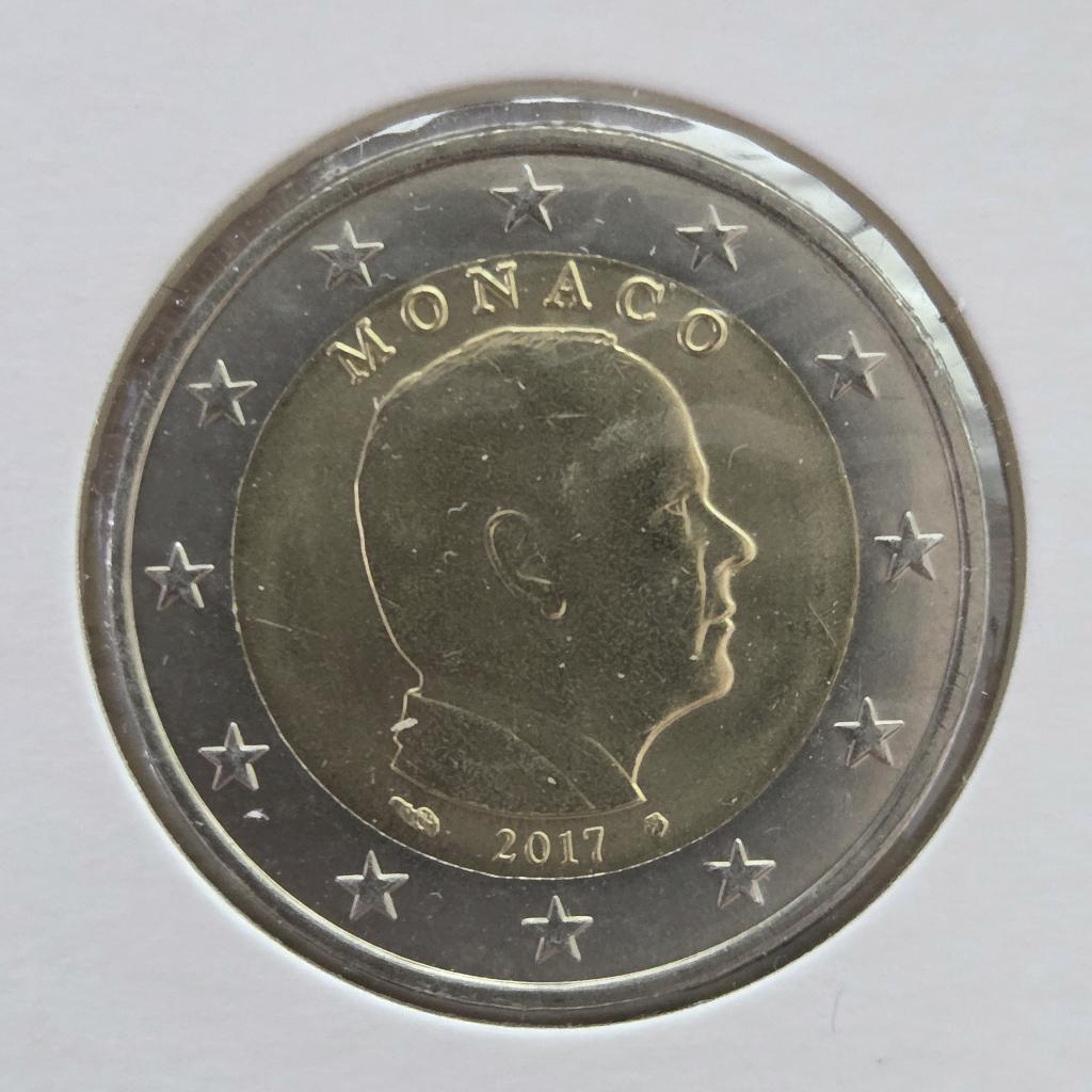 Monaco 2017 | Reguliere €2, Postzegels en Munten, Munten | Europa | Euromunten, Ophalen of Verzenden, Monaco, 2 euro, Losse munt