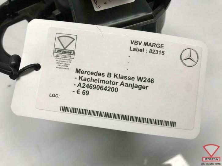 mercedes b klasse w246 kachelmotor aanjager a2469064200 1455, Gebruikt, Mercedes-Benz AG, Mercedes-Benz, Ophalen of Verzenden