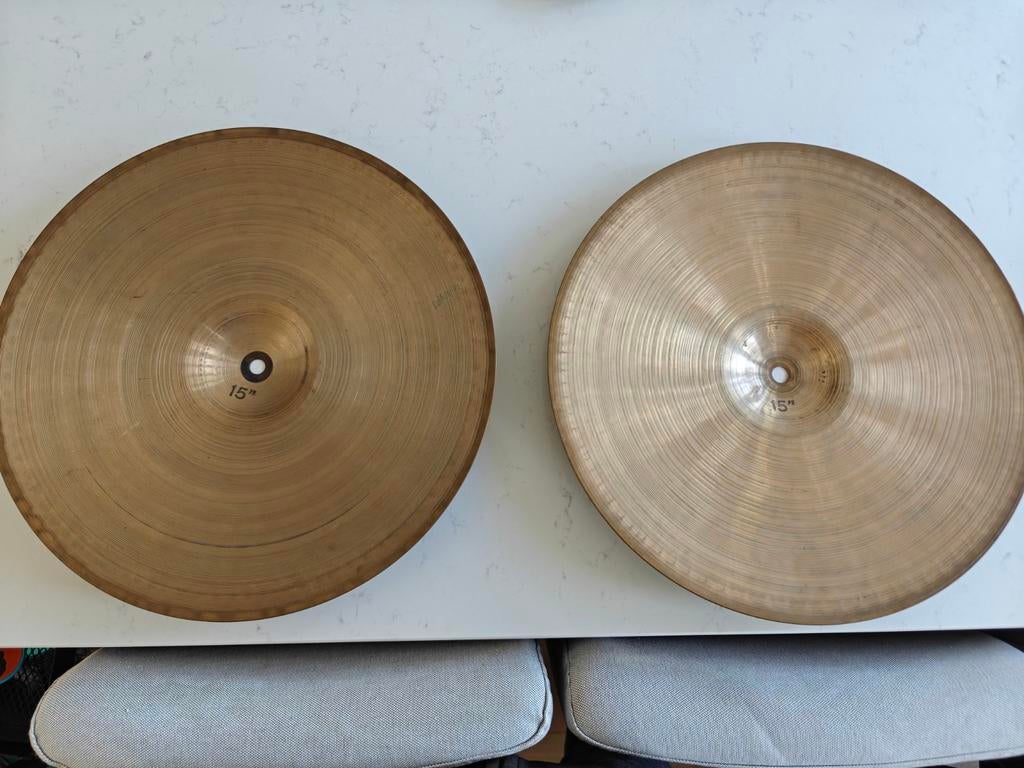 Paiste 2002 15" Hihat & Stambul 16" Crash - Gebruikt, Ophalen of Verzenden, Gebruikt, Overige merken