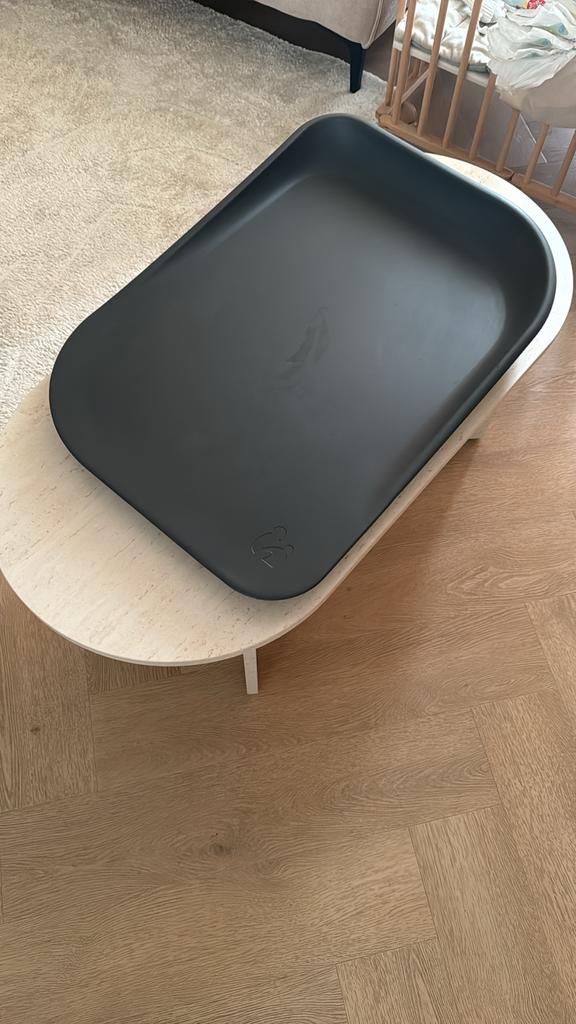 Nieuwe zwarte verschoonmat