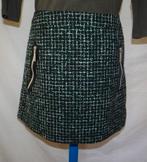 Leuke groene/wit/zwarte steps rok, Ophalen, Maat 42/44 (L), Steps, Gedragen