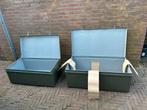 Stalen opbergkisten. (militair), Huis en Inrichting, Ophalen, 50 tot 100 cm, Geen, Zo goed als nieuw