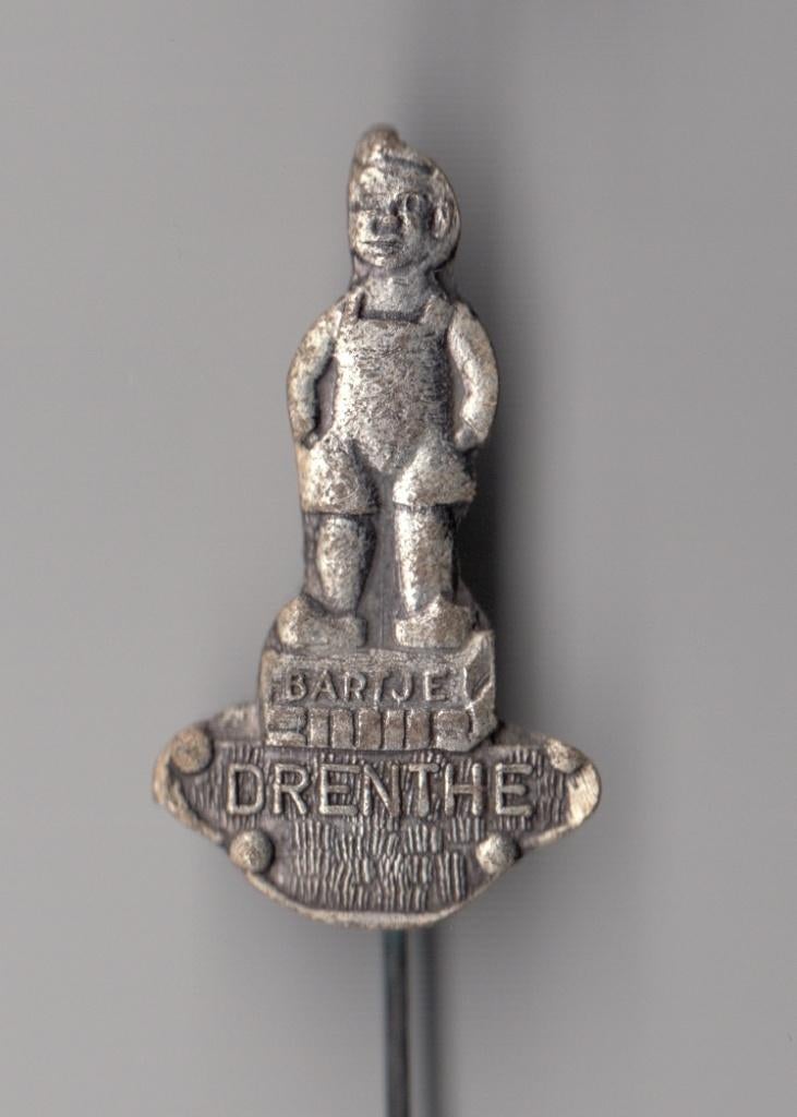 Bartje Assen Drenthe speldje, Gebruikt, Niet vindbaar, Niet vindbaar, Speldje of Pin