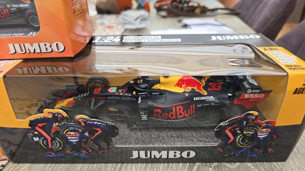4 modelauto's F1 Max Verstappen Jumbo, Ophalen of Verzenden, Nieuw, Auto, Overige merken
