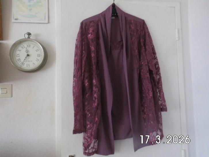 Mooie Blouse van Bon Prix, Kleding | Dames, Blouses en Tunieken, Zo goed als nieuw, Maat 46/48 (XL) of groter, Paars, Ophalen of Verzenden