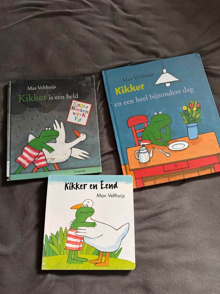 Kikker en zijn vriendjes - 3 boeken van Max Velthuijs, Ophalen of Verzenden, Gelezen, Fictie algemeen