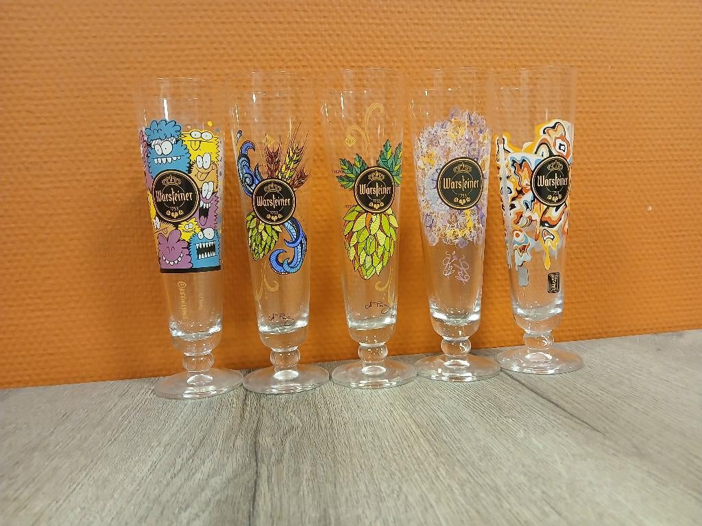 warsteiner, Verzamelen, Biermerken, Gebruikt, Glas of Glazen, Overige merken, Ophalen of Verzenden