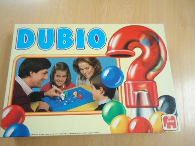 Dubio, vintage bordspel. Jumbo 1983, Een of twee spelers, Ophalen of Verzenden, Zo goed als nieuw, Jumbo