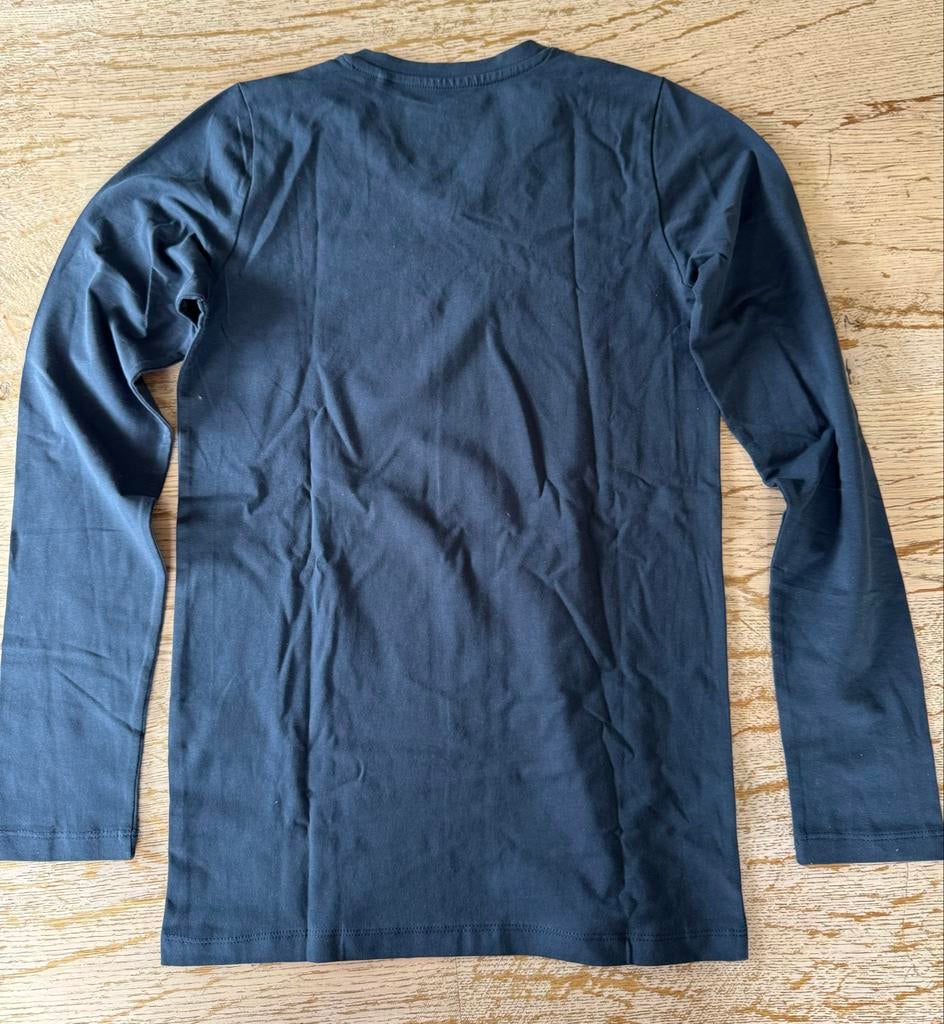 Donkerblauw T-shirt lange mouwen - Maat 158/164, Kinderen en Baby's, Kinderkleding | Maat 158, Ophalen of Verzenden, Nieuw, Jongen