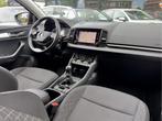 Skoda Karoq 1.0 TSI EDITION DESIGNO-INT NAVI AIRCO APPLE-CAR, Auto's, Skoda, Voorwielaandrijving, Gebruikt, Euro 6, Zwart