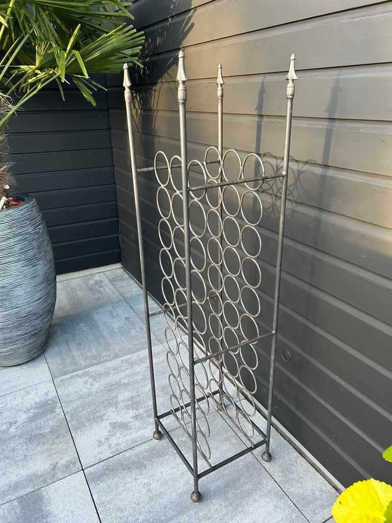 Wijnrek van metaal, Ophalen, 5 tot 15 flessen, Zo goed als nieuw, Metaal