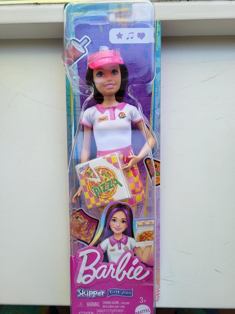 Barbie Skipper First Jobs: Pizzaverkoper, nieuw in doos, Verzamelen, Poppen, Ophalen of Verzenden, Nieuw, Pop