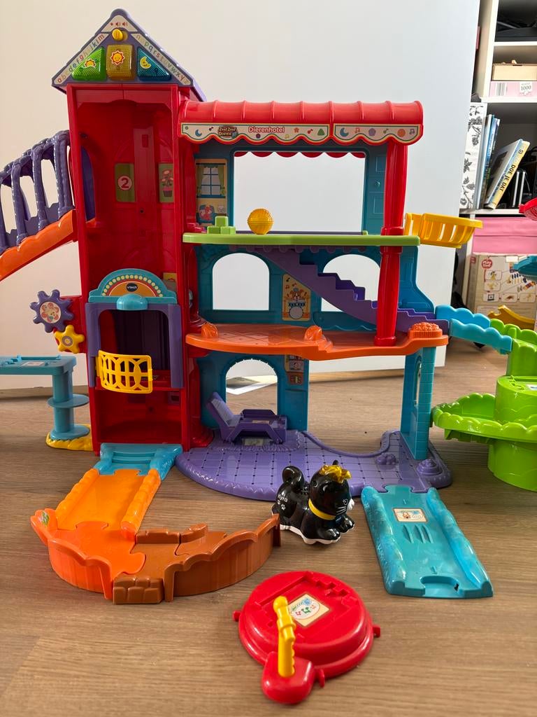 Vtech Zoef Zoef Dierenhotel met accessoires, Kinderen en Baby's, Speelgoed | Vtech, Ophalen, Zo goed als nieuw, 2 tot 4 jaar