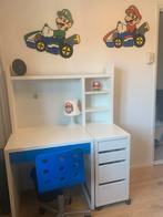 Kinderbureau IKEA met ladeblok en opbouw, Huis en Inrichting, Bureaus, Ophalen of Verzenden, Gebruikt, Bureau