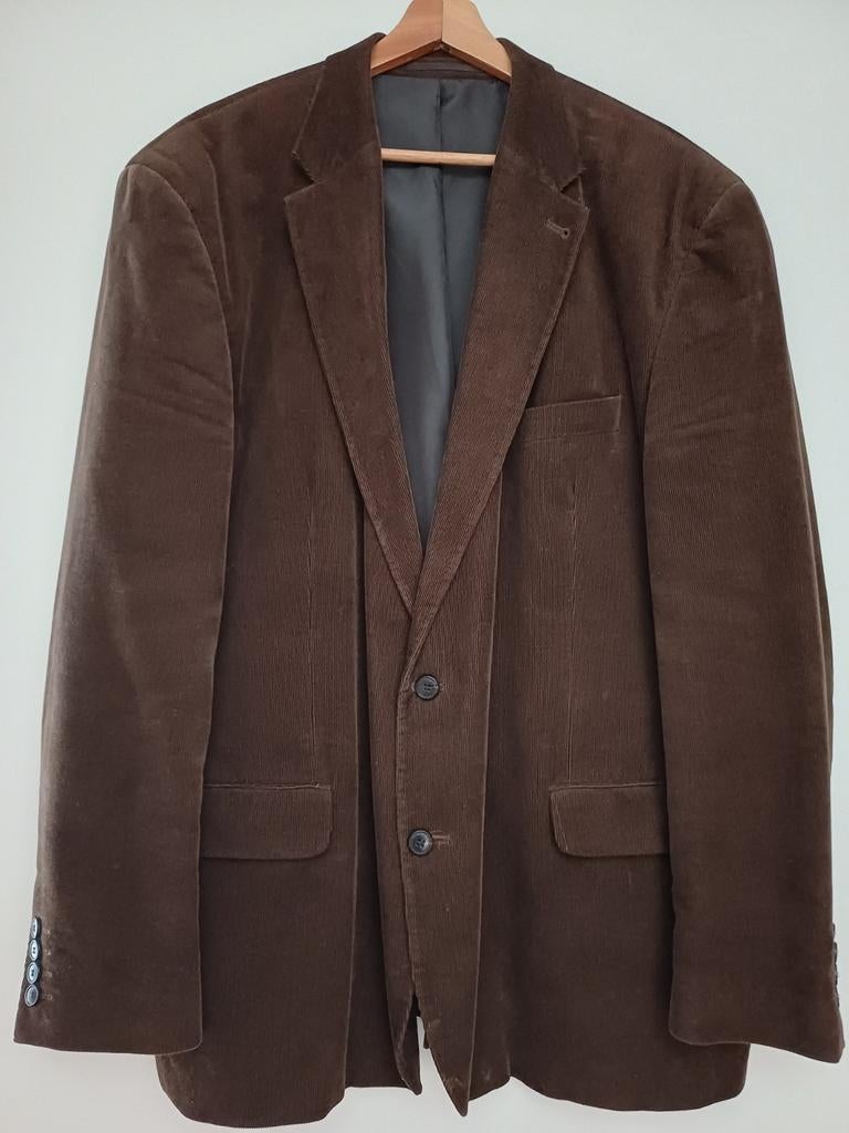 Mooi bruin colbertje maat 58 is xxl paar x gedragen., Kleding | Heren, Kostuums en Colberts, Ophalen, Zo goed als nieuw, Maat 56/58 (XL)