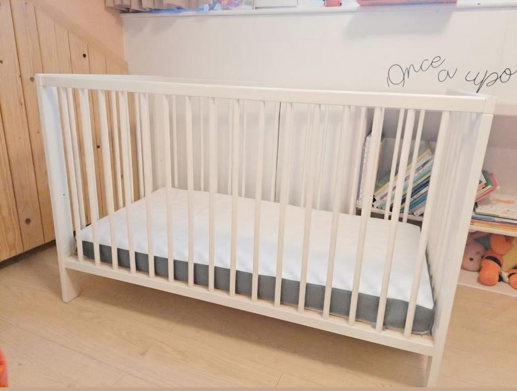 Wit ledikant met matras (IKEA), Ophalen, Gebruikt, Ledikant