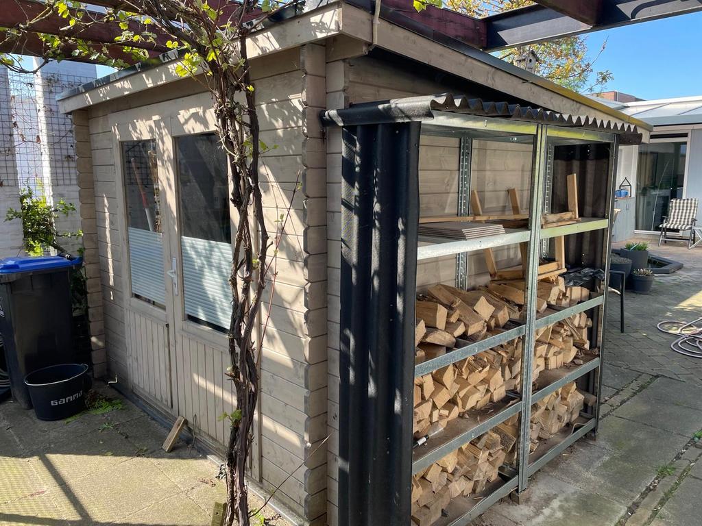 Blokhut/tuinhuis, Ophalen, 250 tot 500 cm, Blokhut, 2 ramen