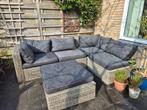 Loungeset tuin met kussenbox, Ophalen, 5 zitplaatsen, Kunststof, Gebruikt