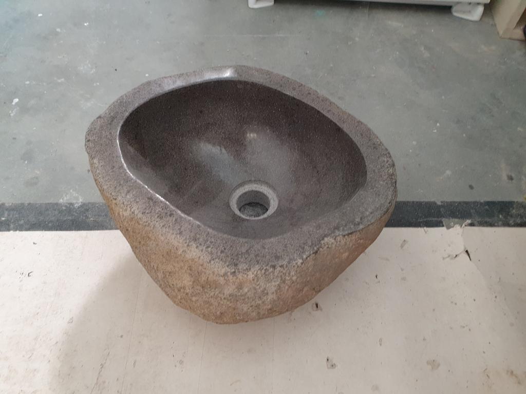 Stenen wasbak 30cm diameter, Doe-het-zelf en Verbouw, Sanitair, Ophalen, Nieuw, Steen, Wastafel