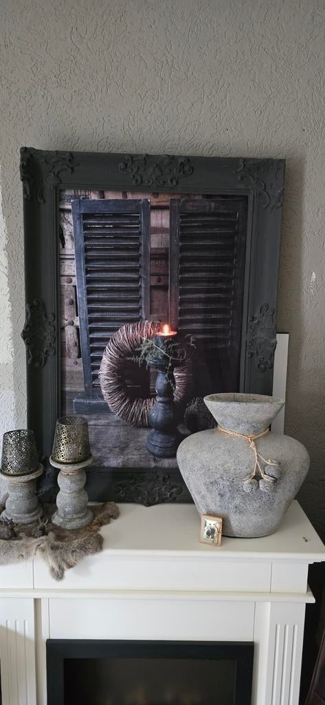 Prachtig doek met lijst sober stoer, Ophalen