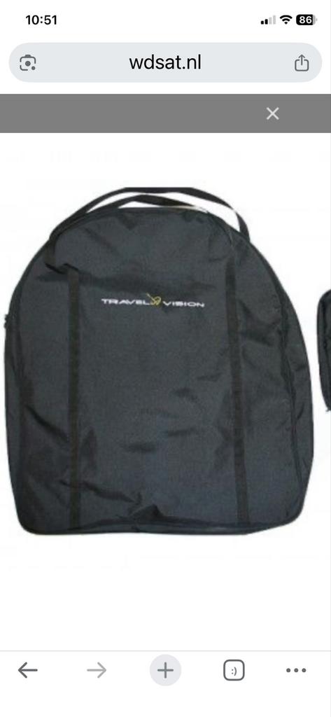 Hoes voor Travel Vision schotel, Ophalen, Nieuw, (Schotel)antenne-accessoires, Overige merken