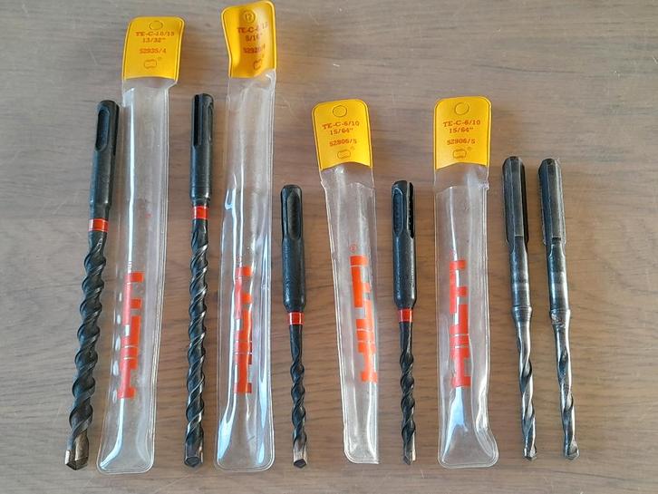 6 HILTY BOREN 4 X NIEUW 2 X gebruikt 6-8-10 MM, Doe-het-zelf en Verbouw, Gereedschap | Boormachines, Nieuw, Overige typen, Klopboormechanisme