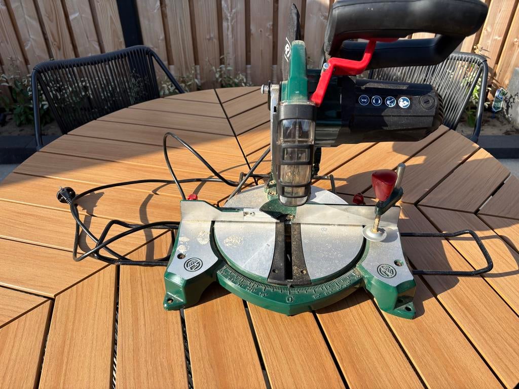 Parkside Afkortzaag PKGS 1500, Ophalen, Gebruikt, 70 mm of meer, Afkortzaag