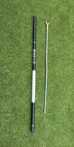 Mooie telescoophengel + hoes + hengelstandaard, Ophalen, Zo goed als nieuw, Vaste hengel