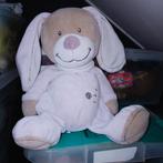 Nicotoy roze lichtbruin konijnen knuffel., Ophalen of Verzenden, Zo goed als nieuw, Konijn