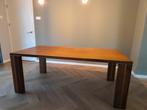 Walnoot fineer eettafel - 200x100 cm - Gebruikt, Ophalen, Gebruikt, 100 tot 150 cm, Vijf personen of meer