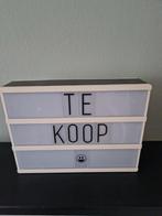 Tekstbord / Lightbox met letters en symbolen, Ophalen of Verzenden, Gebruikt