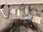 Nintendo Wii + Mario Kart + accessoires, Ophalen of Verzenden, Zo goed als nieuw, Met 1 controller, Met games
