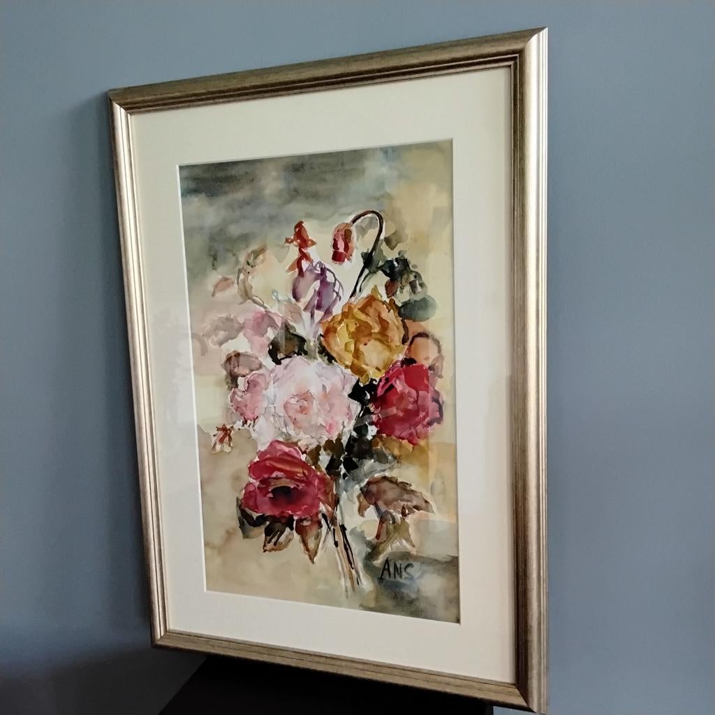 Aqarel schilderij, Antiek en Kunst, Kunst | Schilderijen | Klassiek, Ophalen