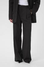 NIEUW! Gestuz Paula wide pants broek met plooien zwart 36, Verzenden, Zwart, Nieuw, Gestuz